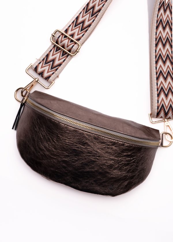 Icon X Omuz Çantası-Kolon Askı- Bronz - Görsel 2